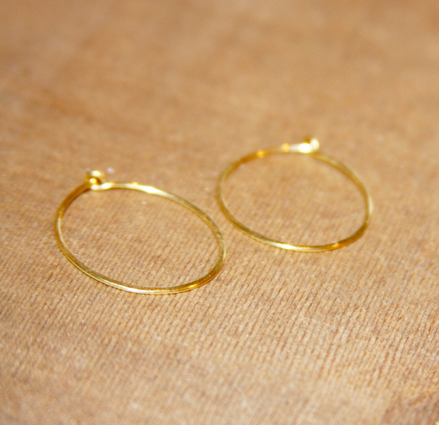 Small Gold Hoop Earrings Brass Hoop Earrings or Copper Hoop Etsy