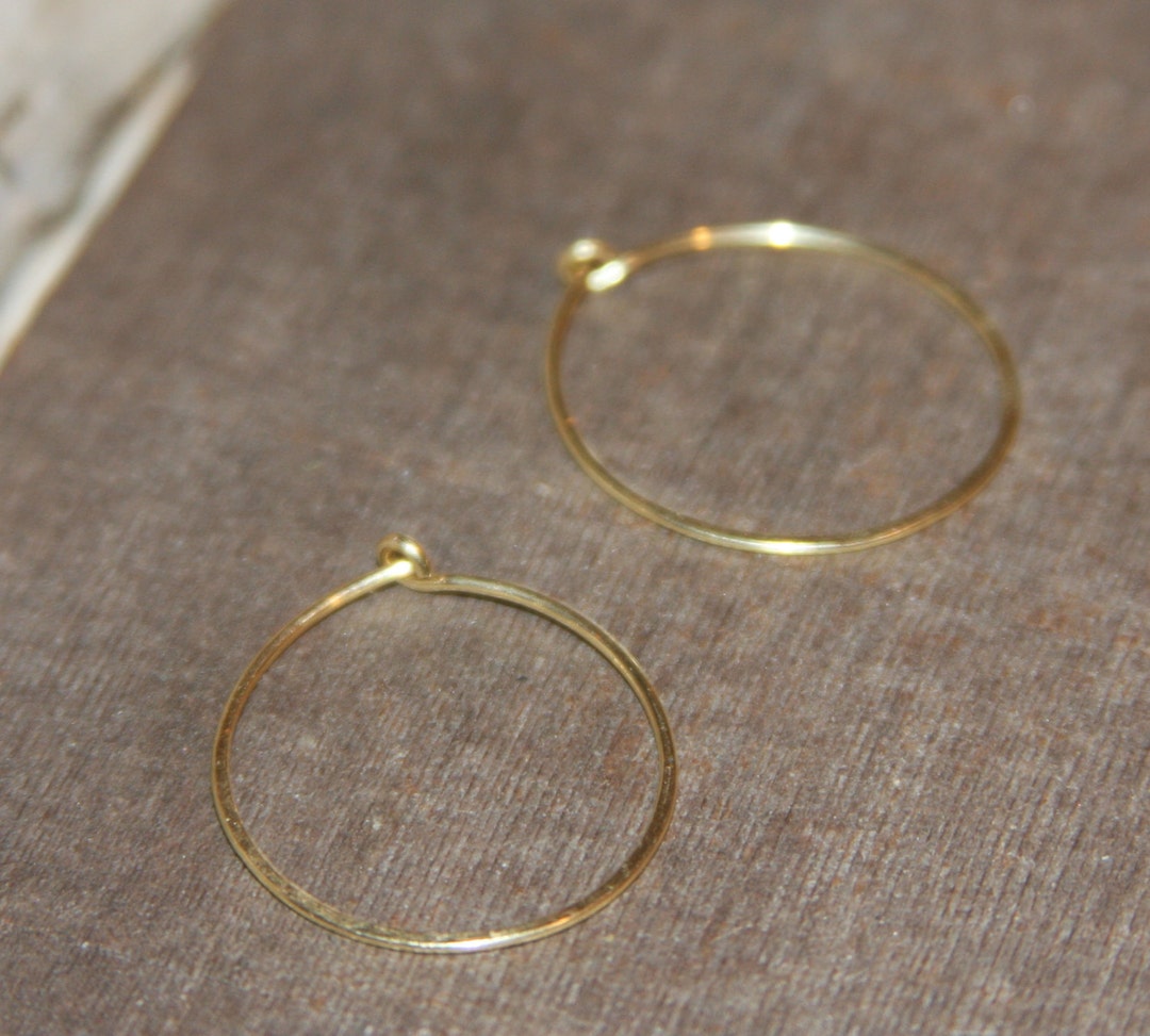 Small Gold Hoop Earrings, Brass Hoop Earrings or Copper Hoop Earrings ...