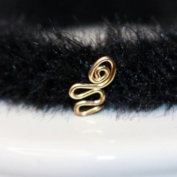 Snake Coil Nose Ring/Stud, Tragus/cartilage Stud, Tiny Gold Nose Ring, Tiny Copper Nose Ring, Snake Nose Ring Nose Ring