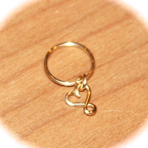 Infinity Heart Cartilage Earrings, Infinity Heart Nose Ring, Ear Cuff, Helix Hoop, 14K gold Filled, Seamless/Latched Hoop, Piercing Jewelry