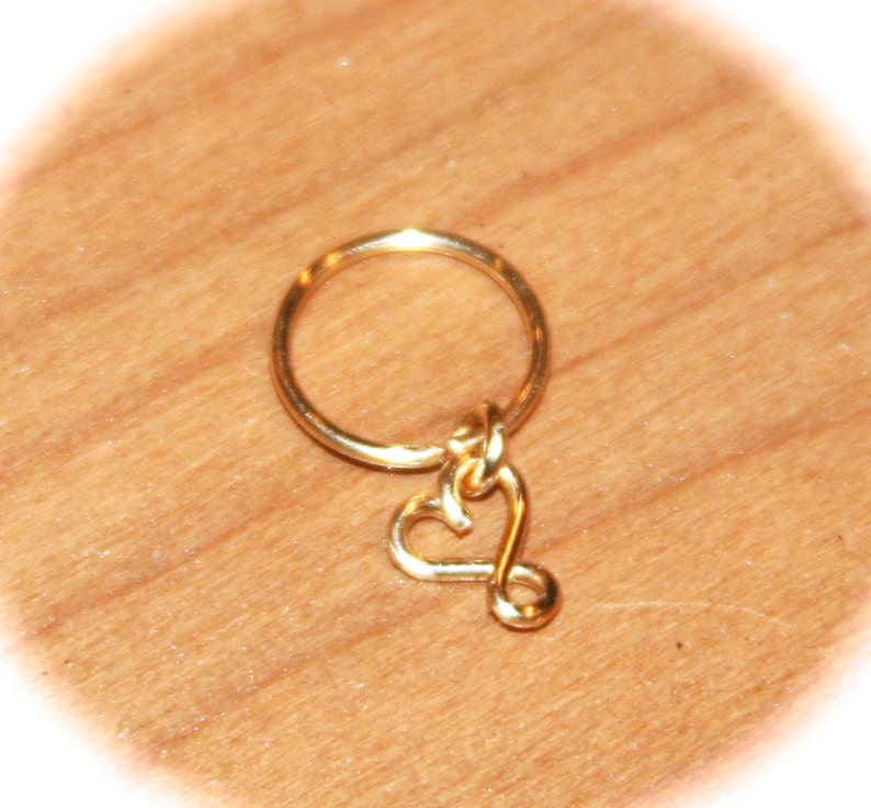 Infinity Heart Cartilage Earrings, Infinity Heart Nose Ring, Ear Cuff, Helix Hoop, 14K gold Filled, Seamless/Latched Hoop, Piercing Jewelry