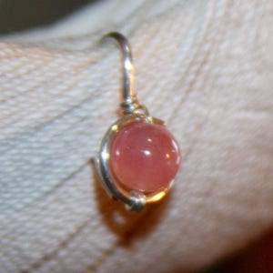 Belly Button Ring/ Pink Quartz Belly Button Ring/ Jewelry/ - Etsy