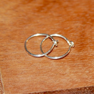 Small Hoop Earrings. Cartilage Earrings, Sterling Silver Hoops. Silver Hoops. Sterling Silver Hoop Earrings. Choose your Size. (2 hoops)