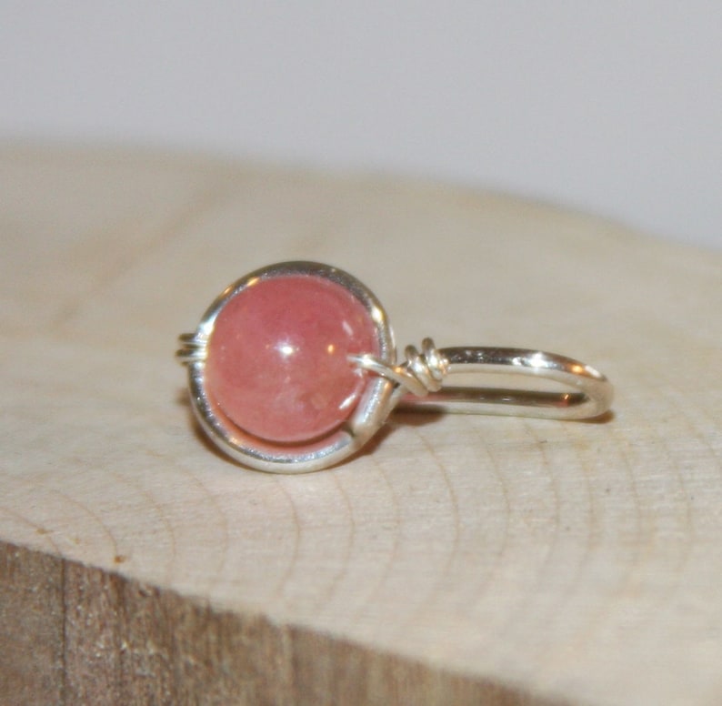 Belly Button Ring/ Pink Quartz Belly Button Ring/ Jewelry/ Etsy