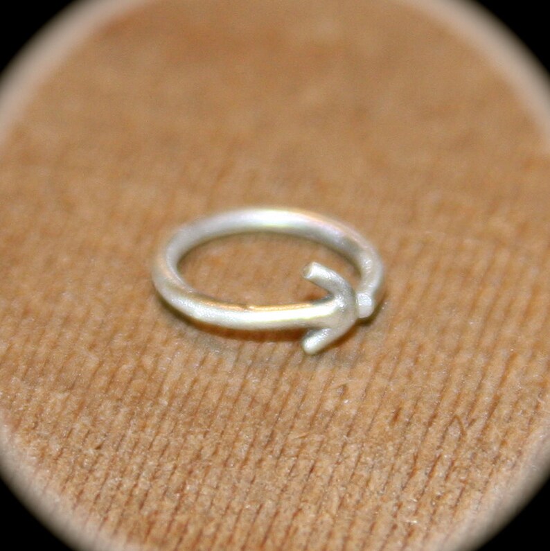 Arrow Cartilage Earring 18 or 20 gauge Rook Helix Handcrafted Hoop Earring Tragus Piercing Jewelry Arrow Nose Ring Belly Button Ring