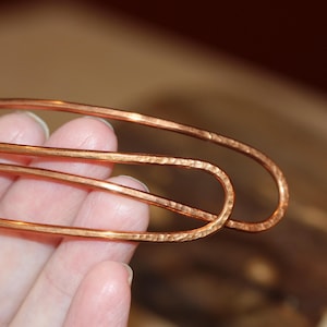 Hair Pin, Set of 2 mini Hair Forks, Metal hair accessories, Bun Holder Pin, Pair Gold or Copper Metal Hair Pins, Mom Gift, Horseshoe Pins