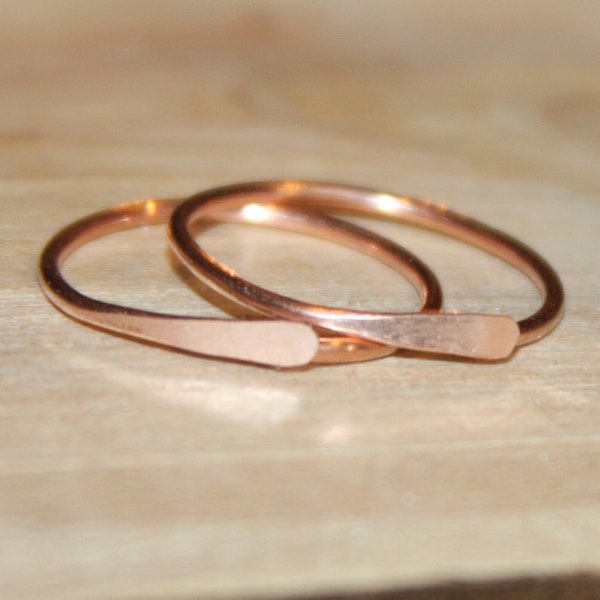 Copper Hoop Earrings - Tiny Copper Hoops - Small Hoop Earrings - 20 Gauge 18 Gauge 16 Gauge Hoops - Endless Hoops - Sleeper Earrings