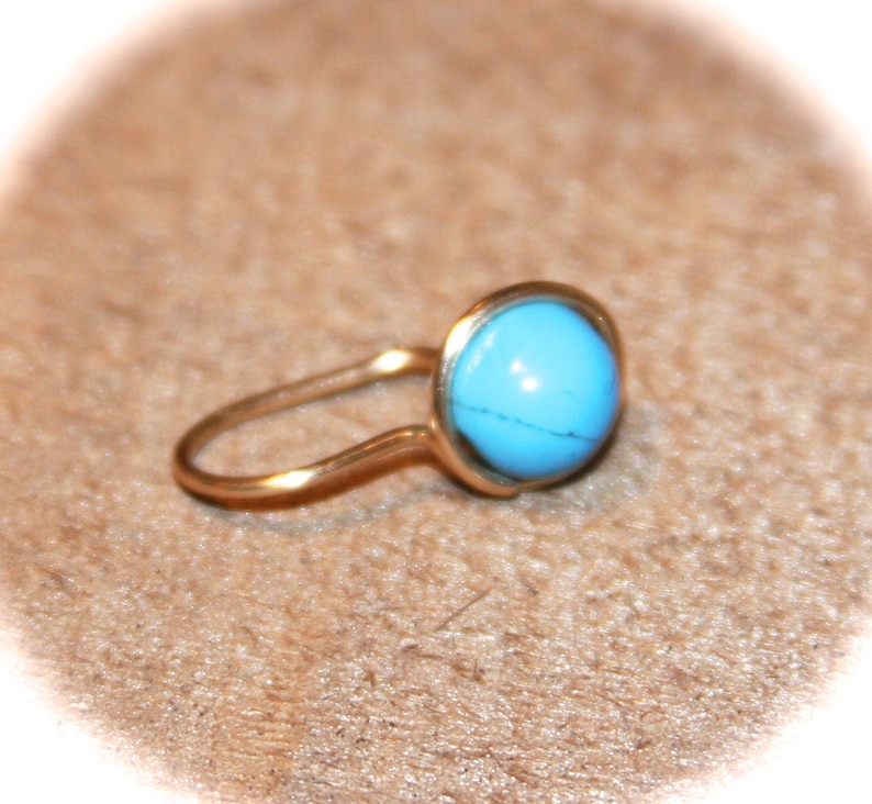 Turquoise Belly Button Ring Belly Button Jewelry 18 gauge 16 gauge 14 gauge Belly Button Hoop