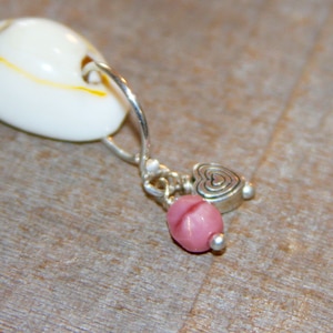 Belly Button Ring, Belly Button Hoop, Pink Belly Jewelry, Daith, Rook, Tragus, Snug, Helix, Forward Helix, Pink Cartilage Earring
