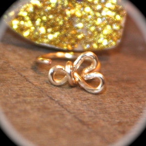 Infinity Heart Nose Ring, Nose Hoop, Hoop Earring, Cartilage Hoop, Endless Hoop, Seamless Hoop, Piercing Jewelry, Hoop