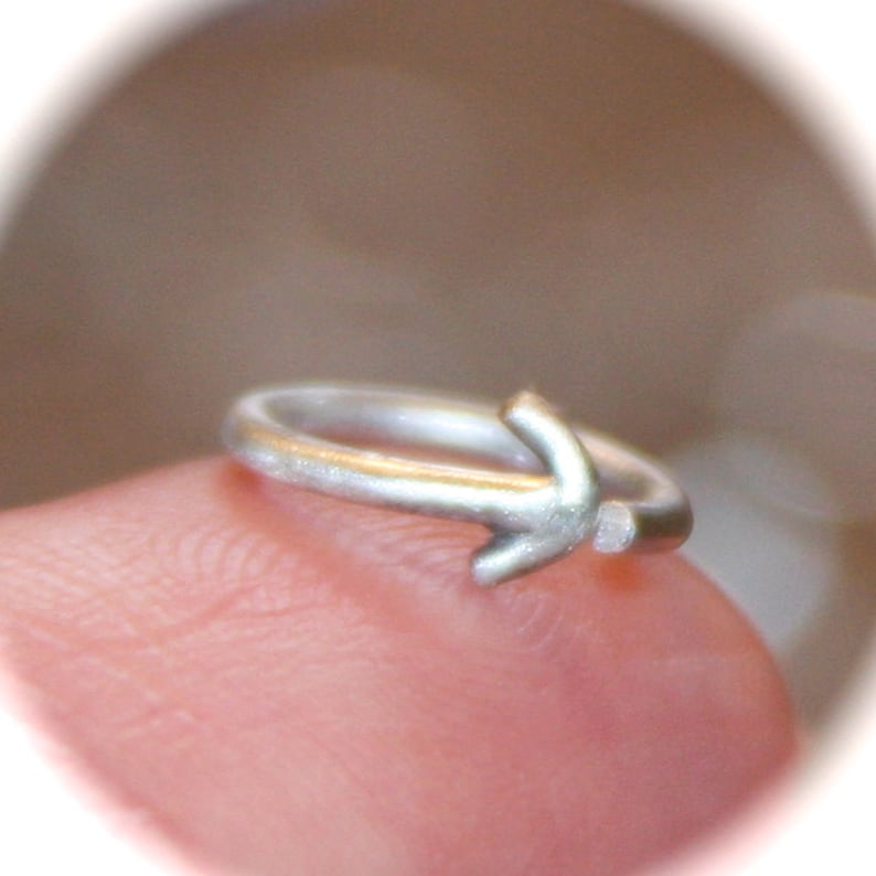 Arrow Cartilage Earring 18 or 20 gauge Rook Helix Handcrafted Hoop Earring Tragus Piercing Jewelry Arrow Nose Ring Belly Button Ring