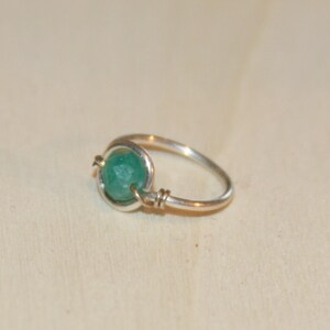 Emerald Green Cartilage Earring,  Small Stone Nose Ring, Purple Hoop, Hoop Earring Gifts Cartilage Hoop Endless Hoop, Piercing Jewelry, Hoop