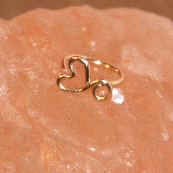 Infinity Herz Nasenring: 14k Gold Filled Seamless Hoop