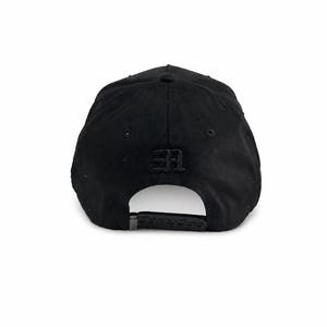 May include: A solid black baseball cap featuring a structured crown and a curved brim. The back of the cap displays the number 31 embroidered in black thread above an adjustable snapback closure, which is also black and made of plastic.