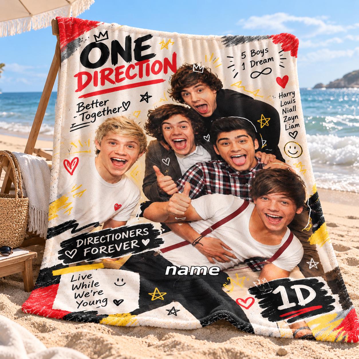 One Direction Blanket - Etsy