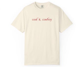 Cool It Cowboy Western Graphic Tee, Vintage Retro Artwork Shirt