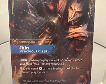Custom shattered glass Jhin card