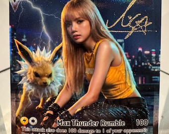 Lisa x jolteon pokemon custom card