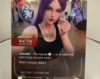 Custom KDA Kai’sa survivor card