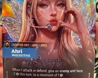 Custom KDA Ahri  card