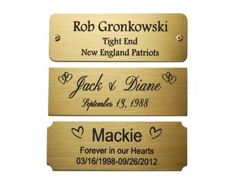 Engraved Name Plate Etsy