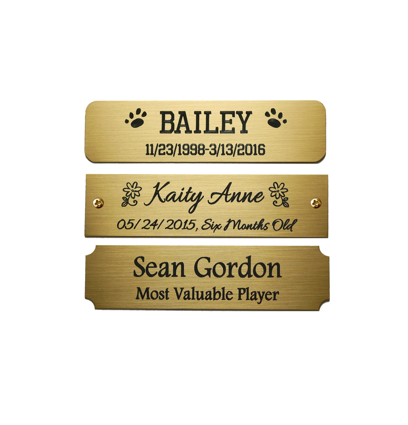 Engraved Solid Brass Plate Picture Frame Art Label Name Tag - Etsy