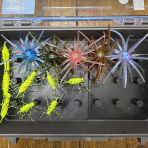 Coike Urchin/Fuzzy Dice Style Bait Organizer Insert | Fuzz Rack Soft Plastic Tray For Plano Deep 3700