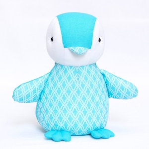 Baby Penguin Sewing Pattern and Tutorial Style Sewing Instruction Stuffed Soft Plush Toy Animal Instant Download PDF Sewing Gift for Kids