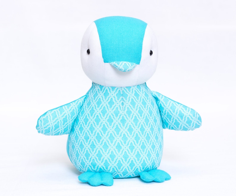 Baby Penguin Sewing Pattern and Tutorial Style Sewing Instruction Stuffed Soft Plush Toy Animal Instant Download PDF Sewing Gift for Kids 