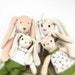 Stuffed Bunny Family PDF Sewing Pattern and Instructions, Soft toy patterns, Plush Rabbit Bunny Doll Pattern, Stuffed animal pattern