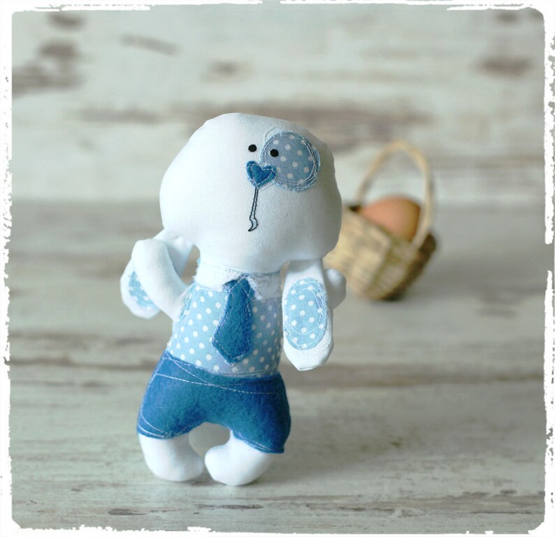 Easter Bunny Sewing Pattern and Tutorial Bunny Rabbit Soft Toy Bunny ...