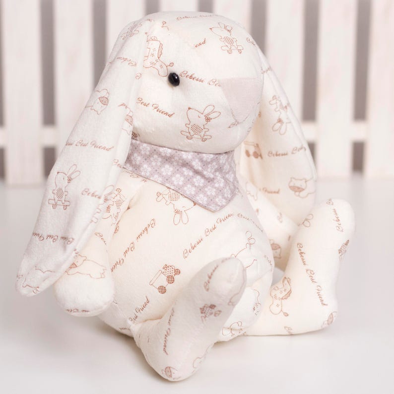 Fluffy Bunny Sewing Pattern Soft Animal PDF Tutorial Bunny - Etsy