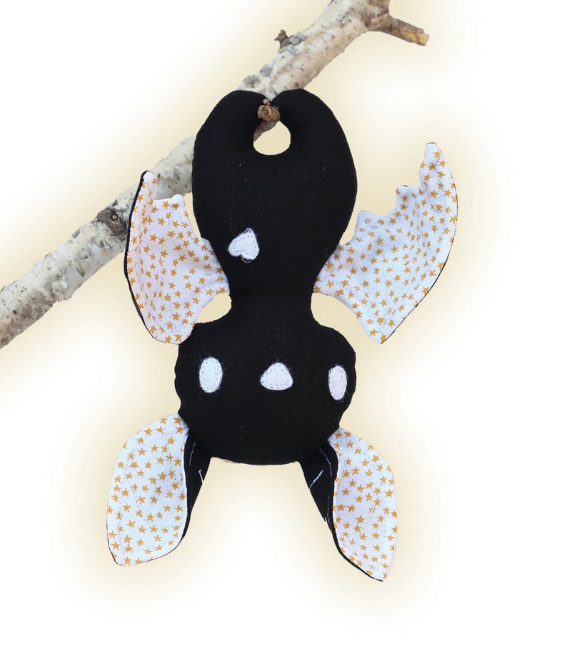 Halloween Stuffed Toys Plushie Animal Bat PDF Sewing Pattern Etsy