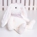 Fluffy Bunny Sewing Pattern, Soft Animal PDF Tutorial, Bunny rabbit softie, Stuffed plush Sewing, Handmade DIY Bunny Rabbit