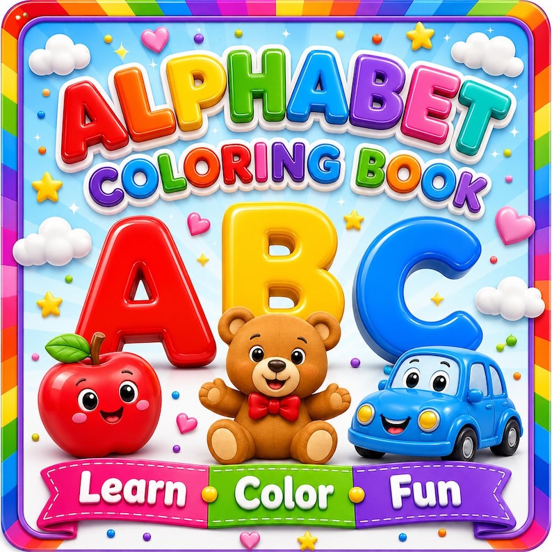 Alphabet Coloring Pages for Kids | 26 ABC Printable Learning Activity ...