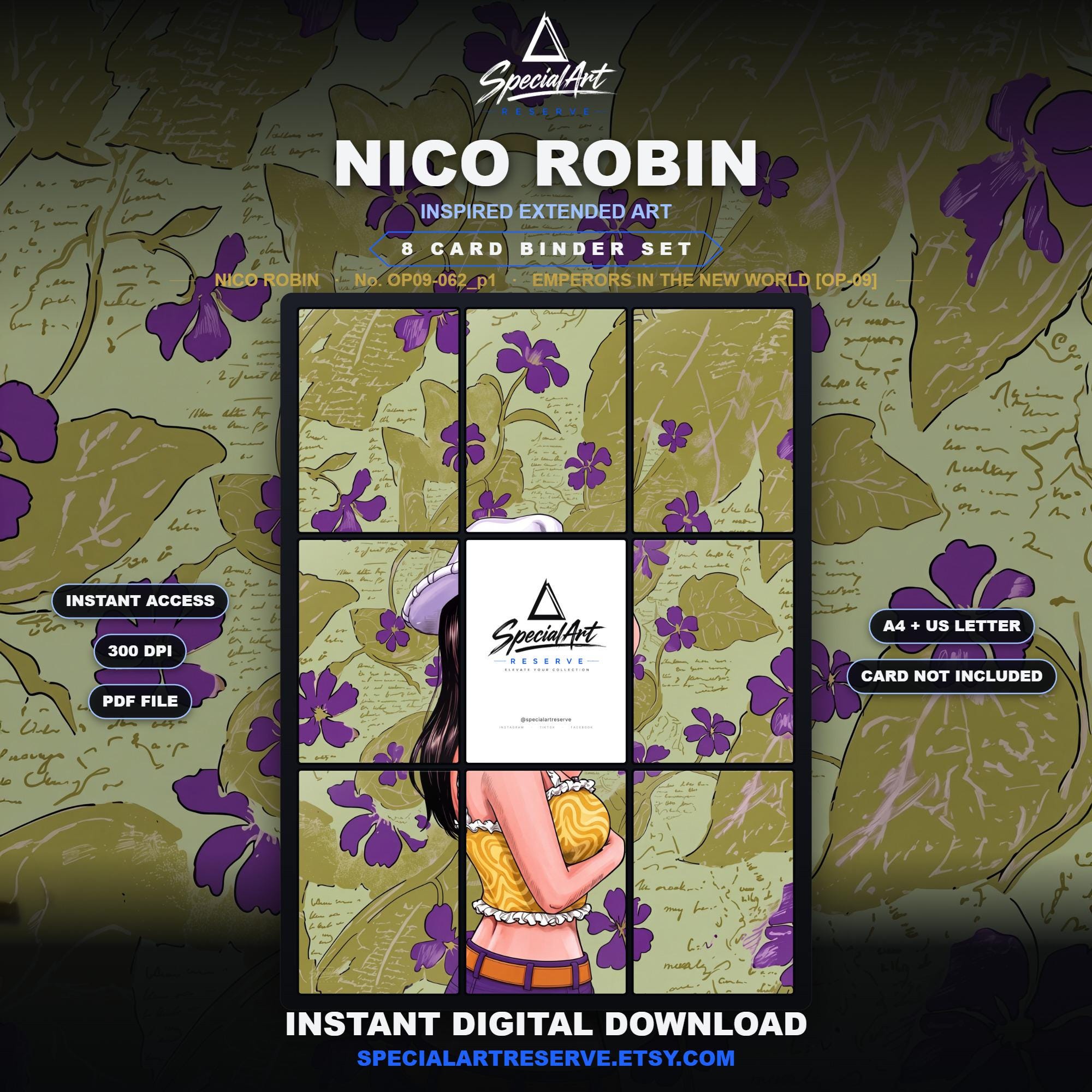 Nico Robin Card Binder - Etsy