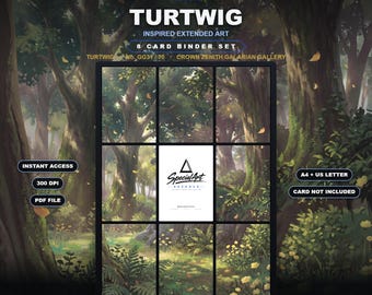 Turtwig GG31/70 Inspired Extended Art | Crown Zenith Galarian Gallery 9 Pocket Binder Page | Pokemon Binder Display