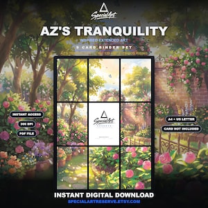 Illustrazione estesa ispirata a Tranquility 120/86 di AZ / Pagina per raccoglitore a 9 tasche Chaos Rising / Espositore per raccoglitore Pokemon