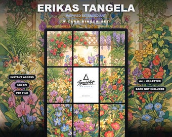 Erikas Tangela 218/217 Inspired Extended Art | Ascended Heroes 9 Pocket Binder Page | Pokemon Binder Display