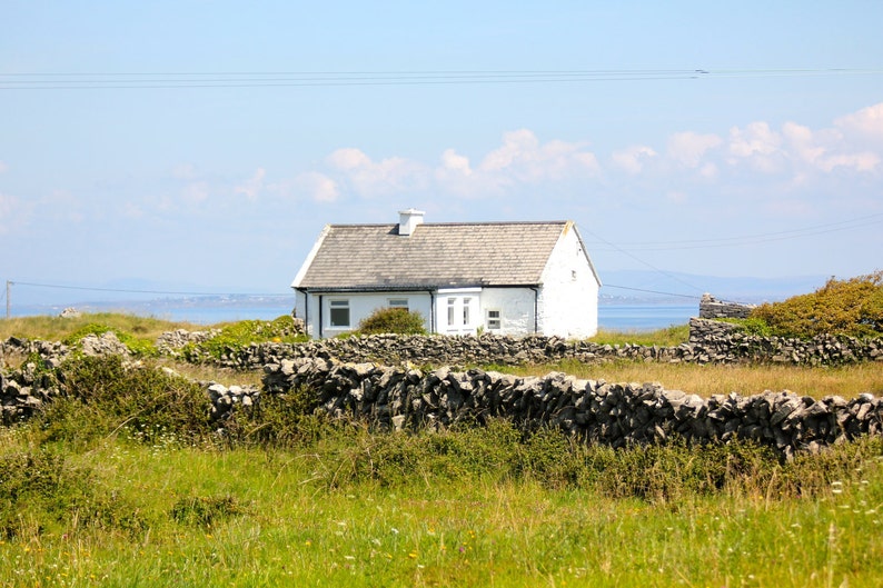 Aran Islands Ireland Seaside Cottage 8 X 10 Photograph Etsy