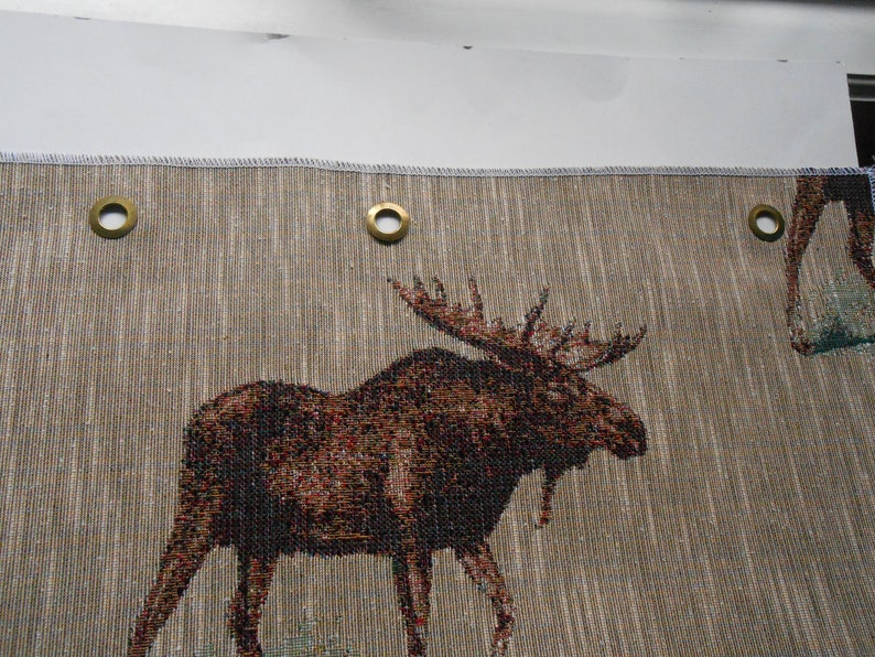 upholstery fabric sample 26 x 27 brown moose
