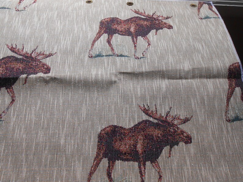 upholstery fabric sample 26 x 27 brown moose