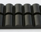 Antique New England No.11 GEM (12) Cup Cast Iron FRENCH STYLE Roll Muffin Pan, Rare Gate Marked Professionally Cleaned Seasoned Organically