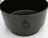 Antique Rare ERIE 8 Low Eccentric Cast Iron Lg. DEEP Kettle, Bailed Handle Pre-GRISWOLD Piece Professionally Cleaned Organically Seasoned