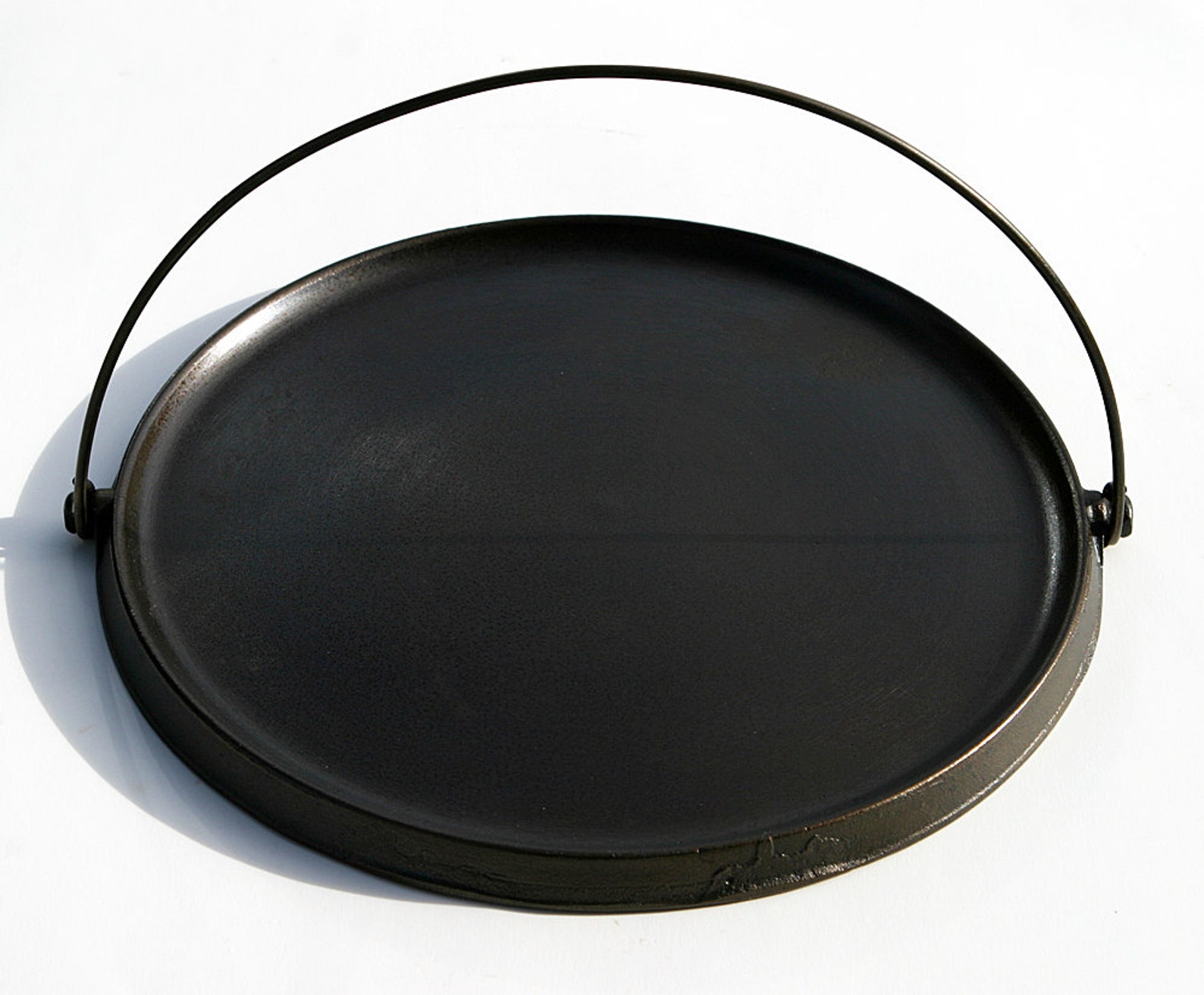 Antique 1883 ERIE 741 Cast Iron Bailed Griddle Large Etsy