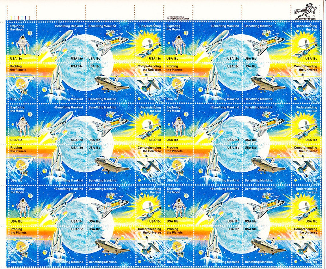 Rare Mint United States Postal Stamps Benefiting Mankind 18 Etsy