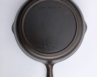 Vintage Very Rare Find Birmingham Stove & Range Century Series No. 5 Cast Iron Skillet Fry Pan, All Original Factory Polished