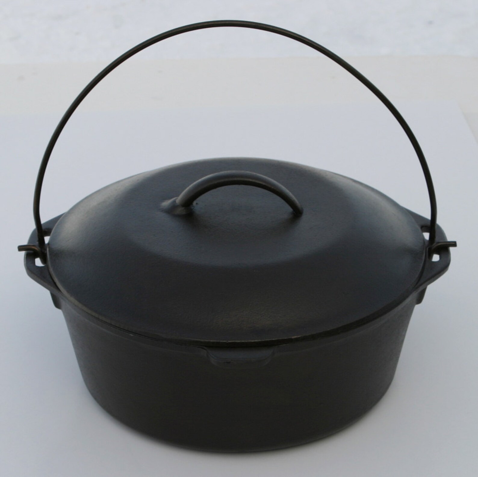 Vintage LODGE No. 8 Large Cast Iron Dutch Oven Professionally Etsy