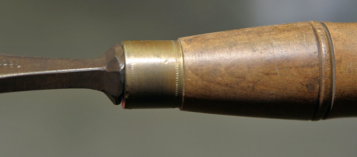 Antique Buck Brothers Chisel w Wooden Handle Early Tool rare Etsy