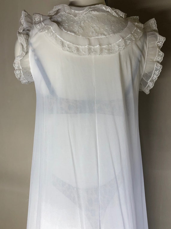 Vintage Blanche White Innocent Girlie Nightgown w… - image 4